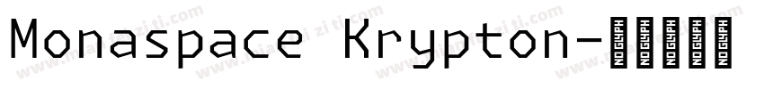 Monaspace Krypton字体转换
